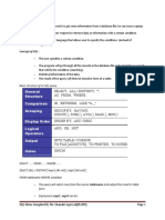 General Structure Comparison Grouping Display Order Logical Operators Output Union