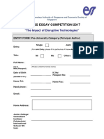 ESSAY Entry Form Pre U 2017