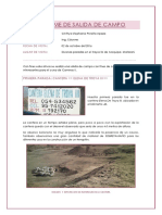 Informe de Salida de Campo