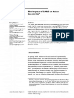 The Impact of SARS On Asian Economies Asian Economic Papers. Jan2004