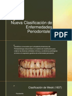 Nueva Clasificación de enfermedades periodontales