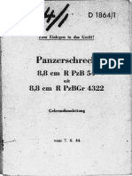 D.1864-1 Panzerschreck 8,8 CM R PZB 54 Mit 8,8 CM R PZBGR 4322. Gebrauchsanleitung (1944)