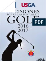 RFEG Decisiones Sobre Las Reglas de Golf 2016-2017
