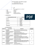 Programacion Anual Religion 3r Grado