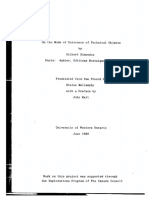 SIMONDON, Gilbert - The Mode of Existence of Techical Objects PDF