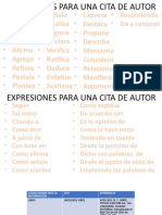 Apa expresiones para citar