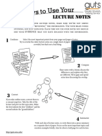 8 ways to use your lecture notes