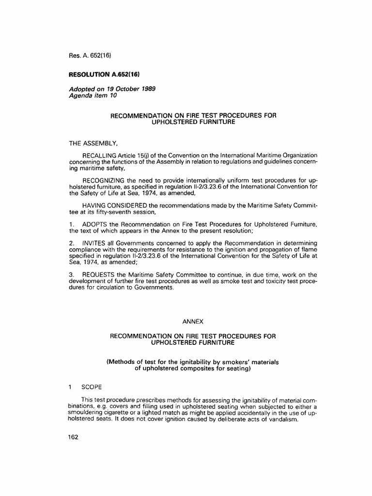 Fire Test Procedure | PDF