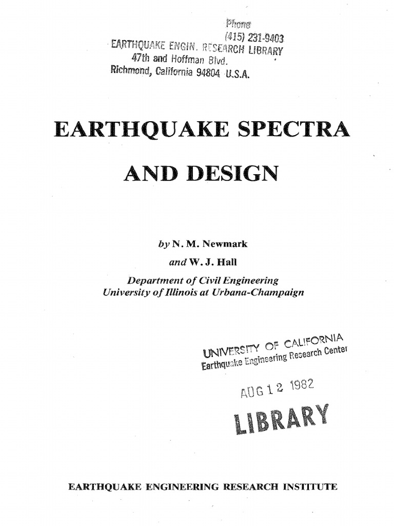 Earthquake Spectra and Design Principles | PDF | Earthquake Engineering ...