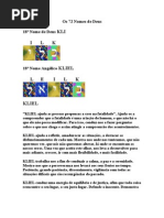 Os 72 Nomes de Deus 18º Nome 