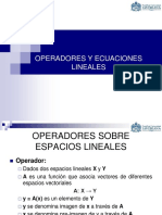 Operadores y Ecuaciones Lineales