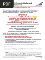 EASE Scan Tool V11Setup Instructions (Software ONLY) 022813