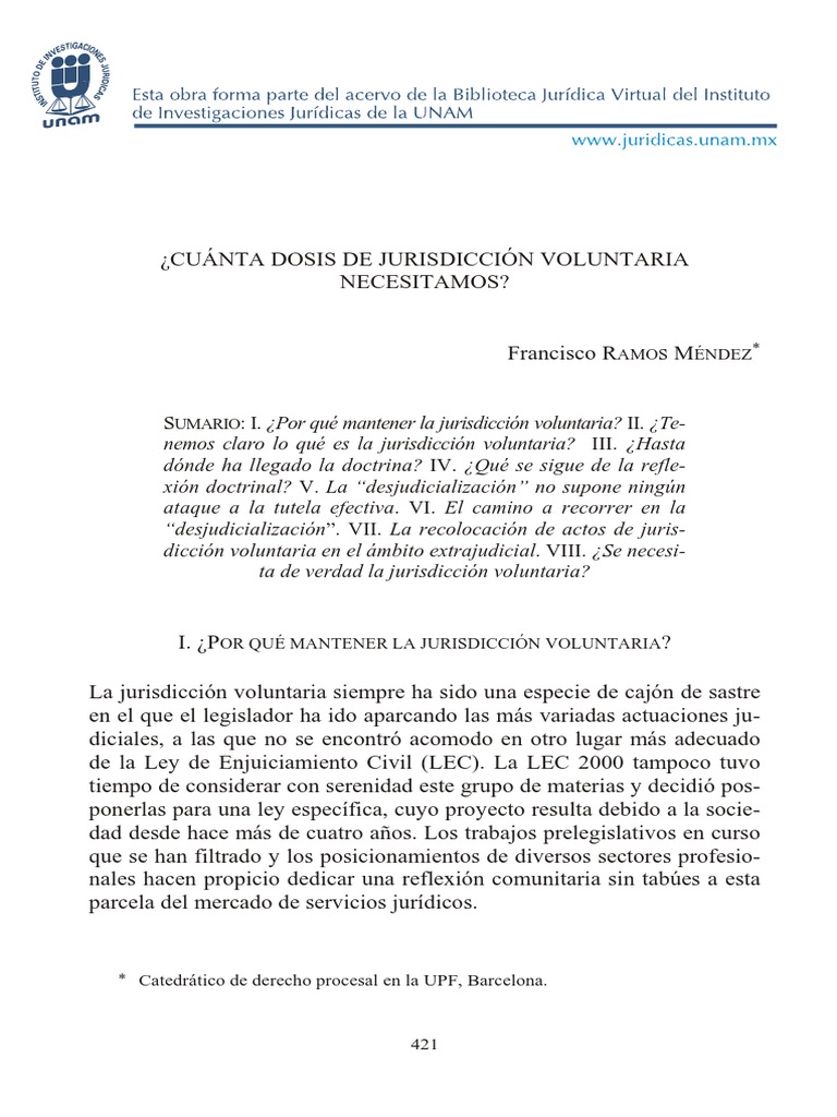 pirámide Casi muerto Investigación Jurisd - Vol.ramos Méndez | PDF | Jurisdicción | Ley procesal