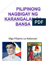 Mga Pilipinong Nagbigay NG Karangalan Sa Bansa