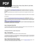 How to Calculate Critical Path