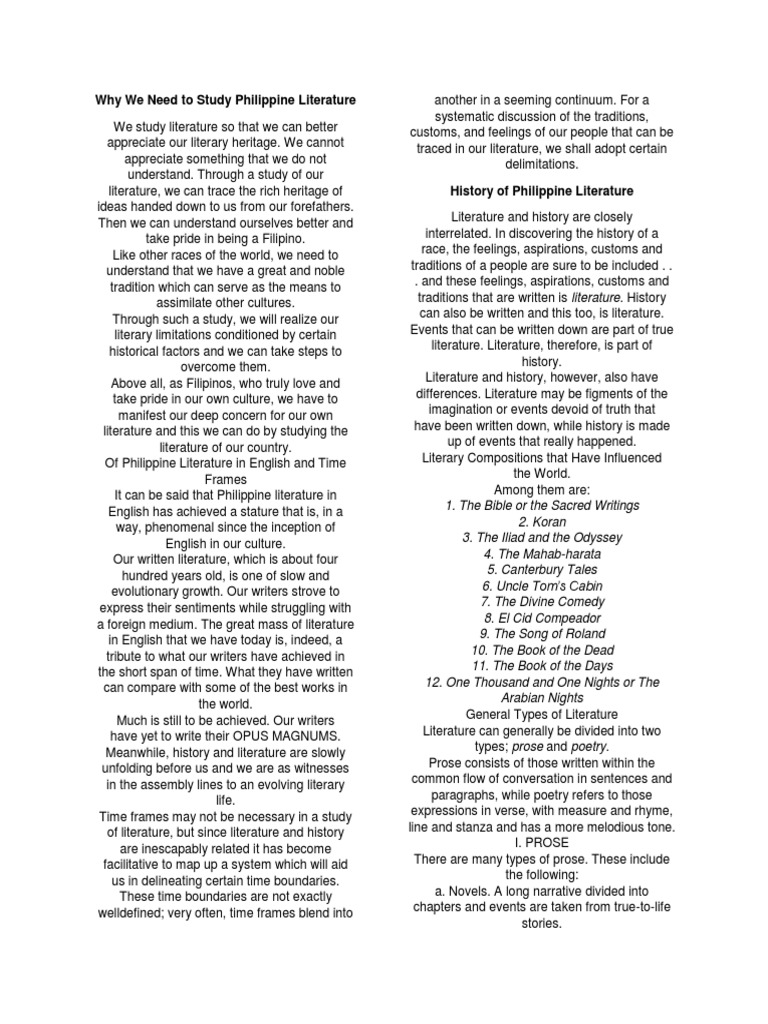 Short essay about philippine history and literature image