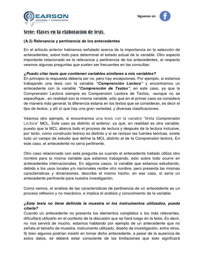 S_3_Pertinencia de Los Antecedentes Comprensión lectora