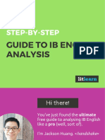 LitLearn Guide To IB English Analysis Standard