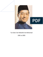 Tun Dato' Seri Mahathir Bin Mohamad 1981 To 2003