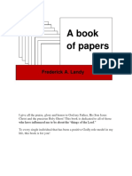 Frederick A. Landy - A Book of Papers