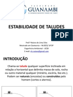  Estabilidade de Taludes