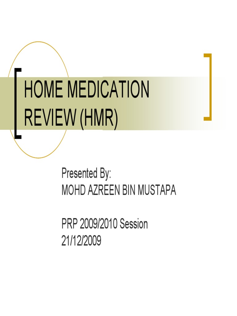 Home Medication Review Overview | PDF | Pharmacy | Healthcare Industry
