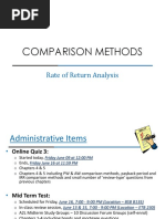 Rate of Return Analysis (Online Version)