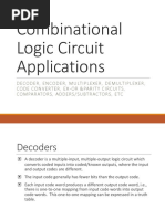 Combinational Logic Circuit Applications