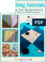 17 Quilting Tutorials Quilting For Beginners and Top Tips For How To Quilt Free Ebook PDF