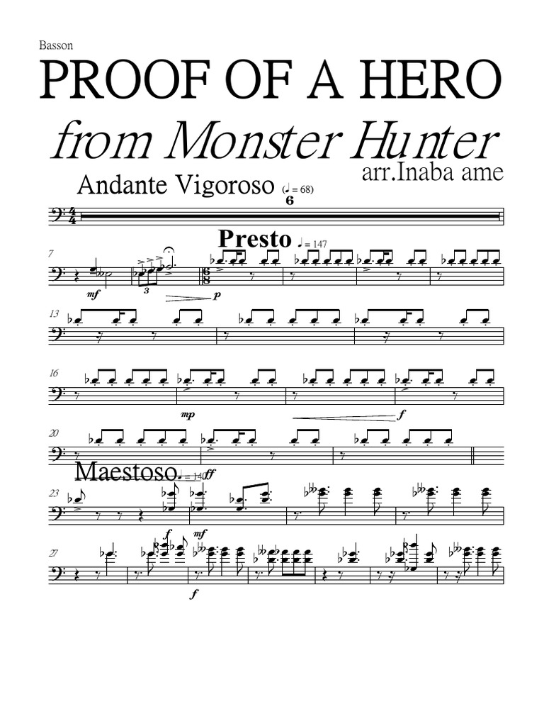 Proof Of A Hero Monster Hunter