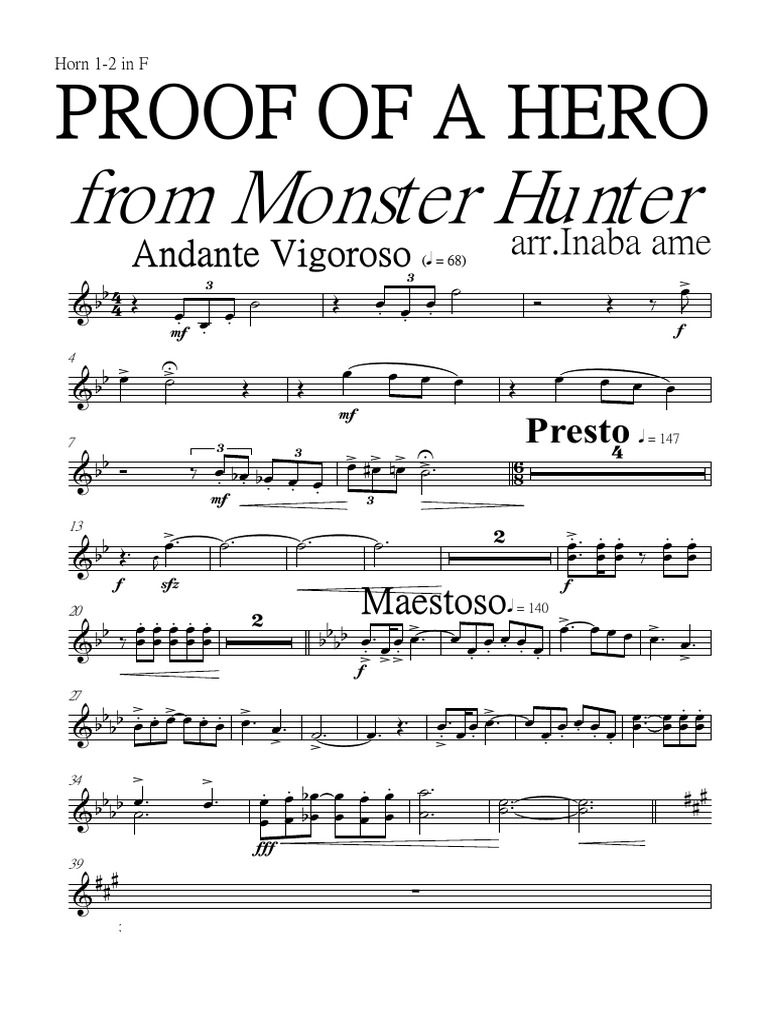 Proof Of A Hero Monster Hunter