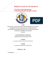 Efectos de La Aplicación Del Taller Creciendo en El Nivel de PDF