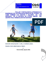 Proyecto Escuela de Futbol Del Civg 2016-2017