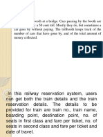 Train reservation system details