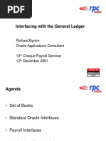 Interfacing With The General Ledger: Richard Byrom Oracle Applications Consultant