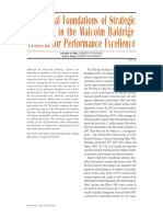 Baldrige - Conceptual Foundations of Strategig Planning PDF