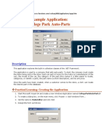 C # Example Application College Auto Parts