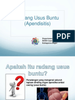 Radang Usus Buntu (Apendisitis) : Departemen Ilmu Bedah RSUD Ciawi Kabupaten Bogor