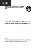 Filinto Elísio, Tradutor de Lucano