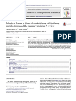 Journal of Behavioral and Experimental Finance Volume 2 Issue 2014 (Doi 10.1016/j.jbef.2014.02.005) Nawrocki, David Viole, Fred - Behavioral Finance in Financial Market Theory, Utility Theory, Por PDF