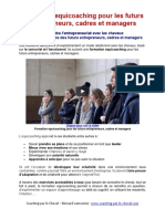 Formation Equicoaching Pour Les Futurs Entrepreneurs, Cadres Et Managers