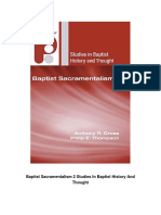 Baptist Sacramentalism 2 Studies in Baptist History and Thought PDF