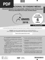 Prova do ENEM 2016 -2º dia (MATEMÁTICA )