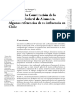 60 Años de La Constitución de La República Federal de Alemania. Influencias en Chile