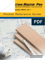 Construction Master Pro Pocket Guide