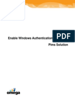 Procedure Pims Windows Authentication