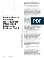 S. Heidenreich - Freeportism as Style and Ideology, Post Internet and Speculative Realism, Part II