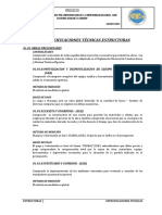 2.1.- Especificaciones Tecnicas - Estructuras