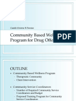 Community Based Wellness Program For Drug Offenders