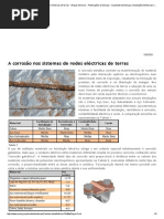 A Corrosão Nos Sistemas de Redes Eléctricas de Terras